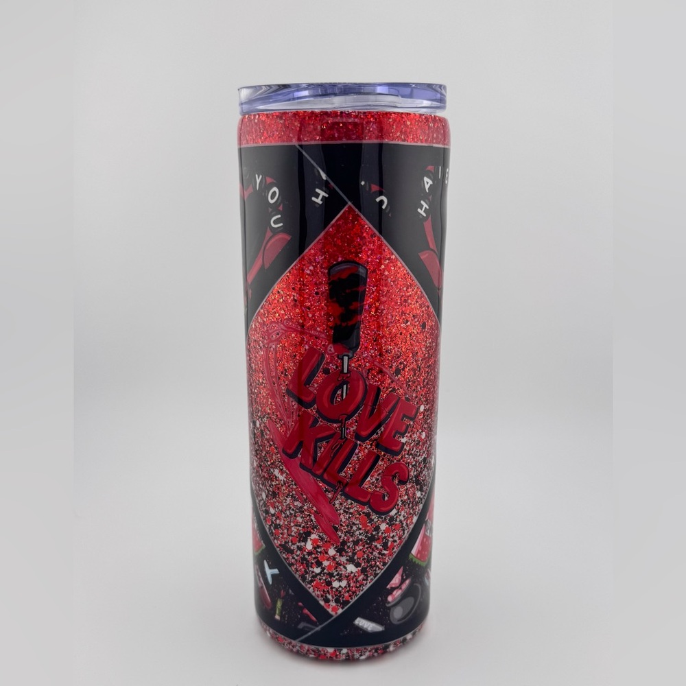 Epoxy resin 20oz tumbler - Anti Love Valentine theme - Handmade